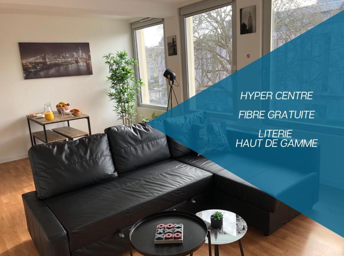 Hyper Centre - Wifi Fibre Gratuit - Jergweloh - Le New Yorkais Apartamento Caen Exterior foto